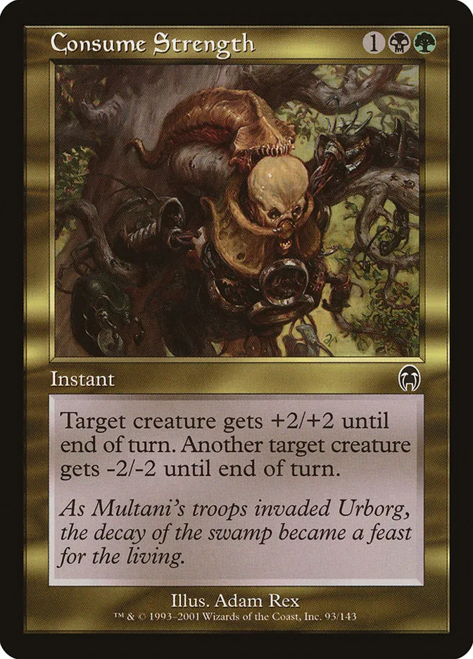 2001 Apocalypse Consume Strength common #93 unlisted card image