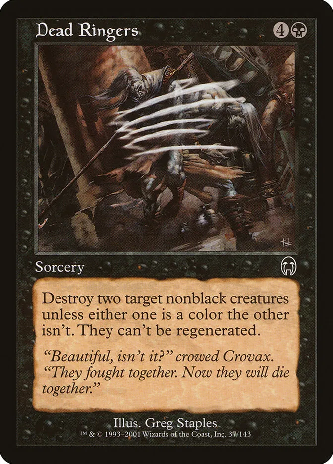 2001 Apocalypse Dead Ringers common #37 unlisted card image