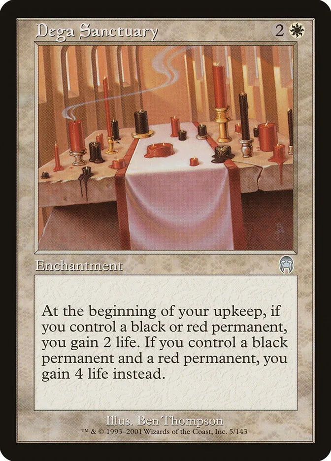 2001 Apocalypse Dega Sanctuary uncommon #5 unlisted card image
