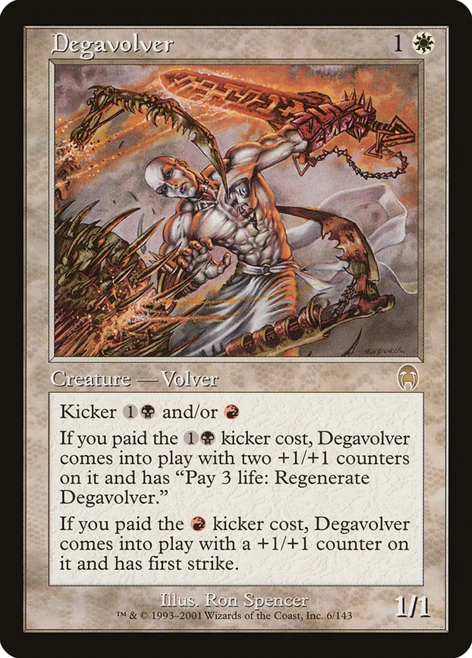 2001 Apocalypse Degavolver rare #6 unlisted card image