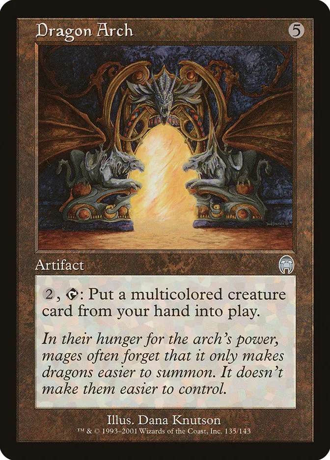 2001 Apocalypse Dragon Arch uncommon #135 unlisted card image