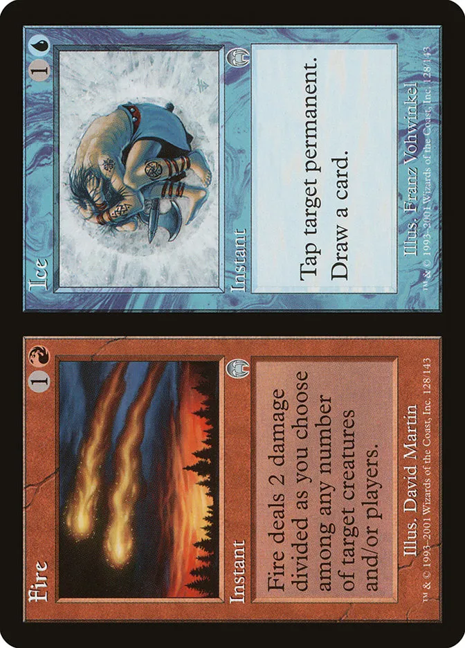 2001 Apocalypse Fire // Ice uncommon #128 unlisted card image
