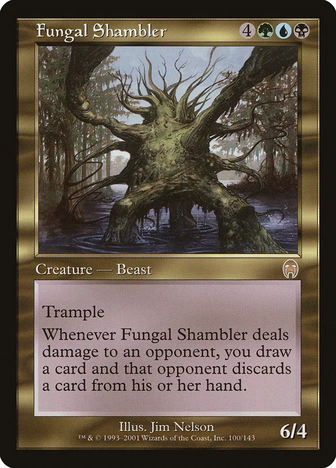 2001 Apocalypse Fungal Shambler rare #100 unlisted card image