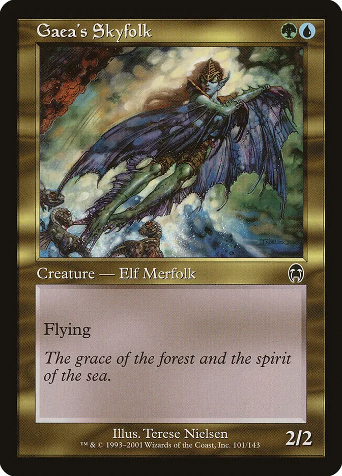 2001 Apocalypse Gaea's Skyfolk common #101 unlisted card image