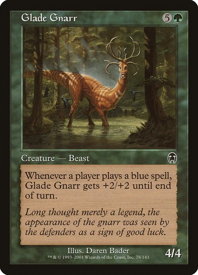 2001 Apocalypse Glade Gnarr common #78 unlisted card image