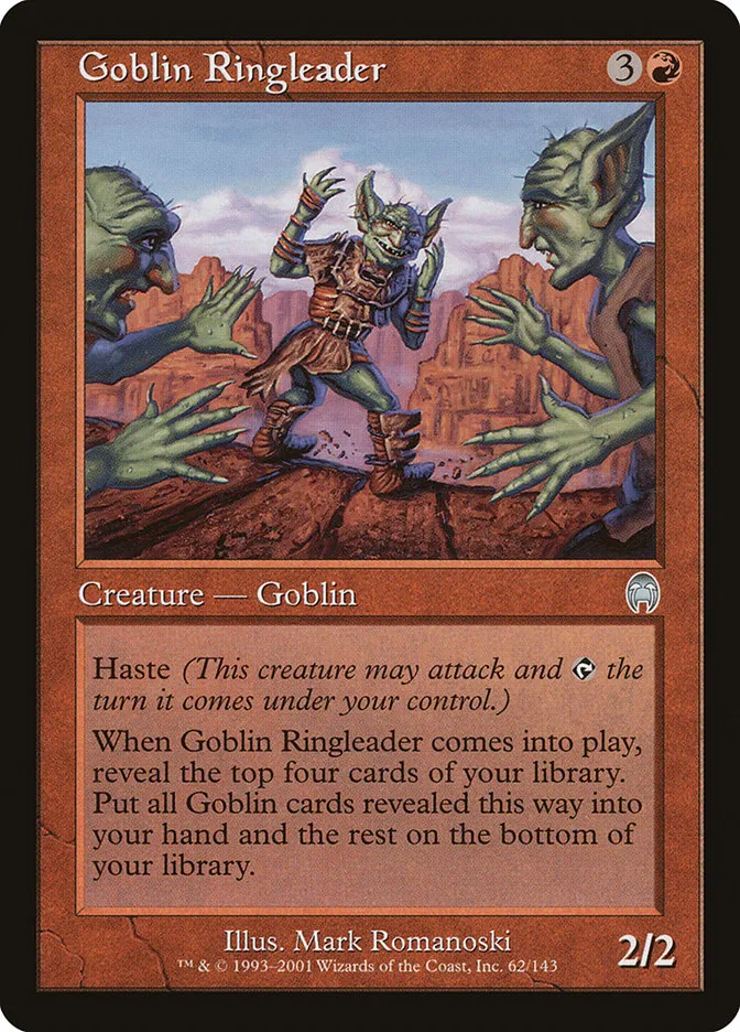 2001 Apocalypse Goblin Ringleader uncommon #62 unlisted card image