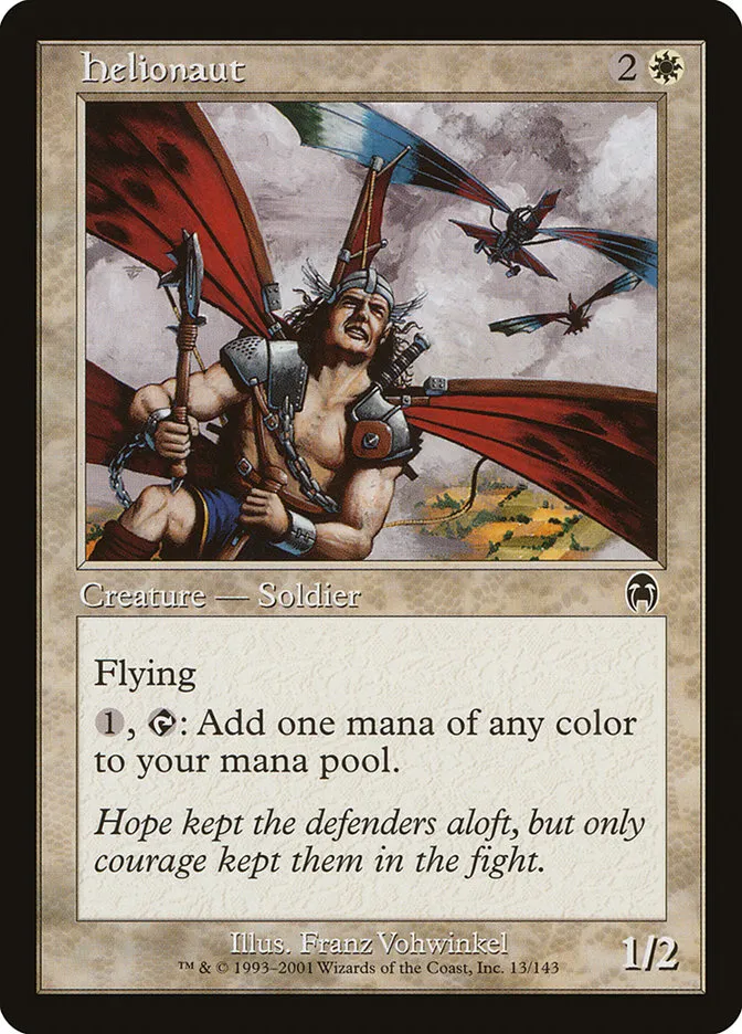 2001 Apocalypse Helionaut common #13 unlisted card image