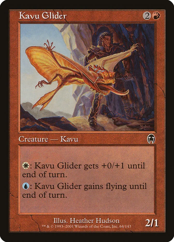 2001 Apocalypse Kavu Glider common #64 unlisted card image
