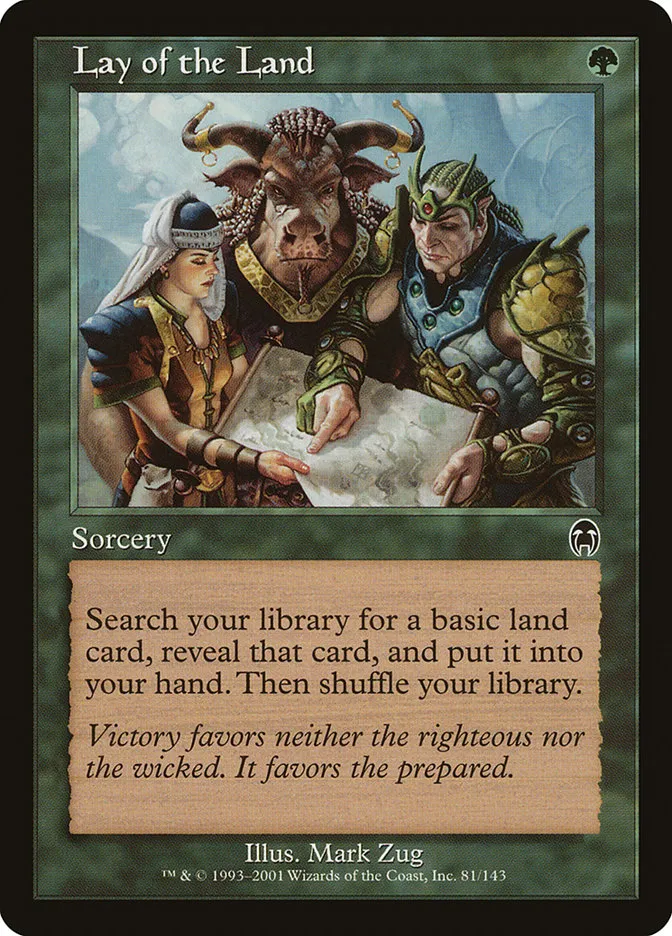 2001 Apocalypse Lay of the Land common #81 unlisted card image