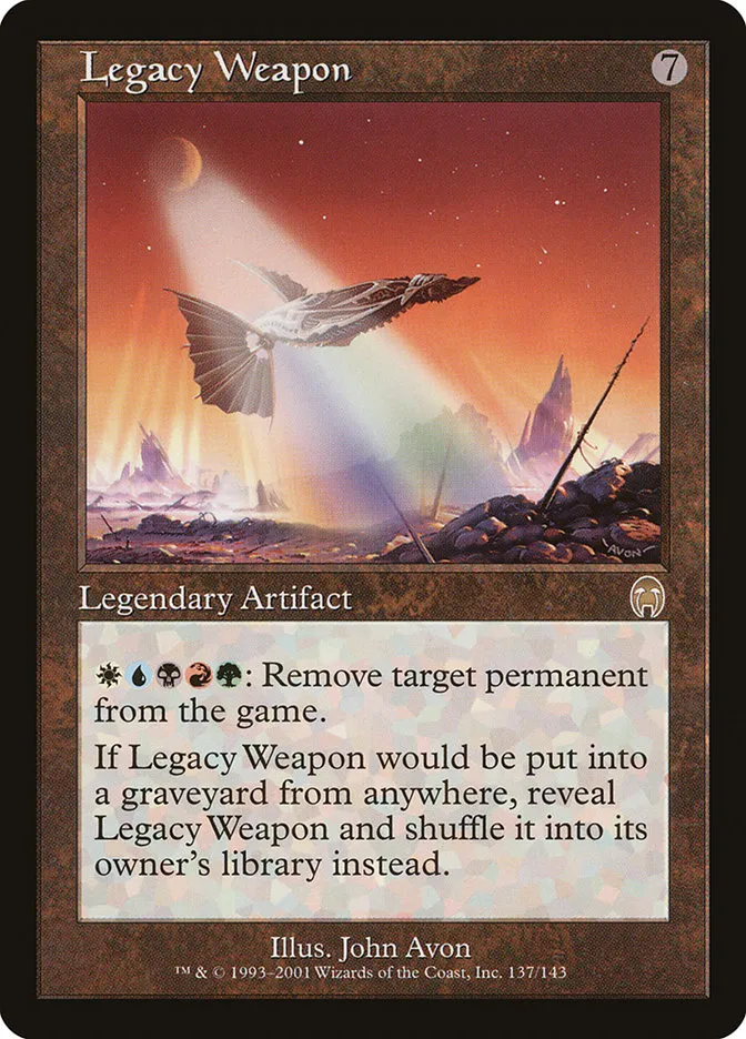 2001 Apocalypse Legacy Weapon rare #137 unlisted card image