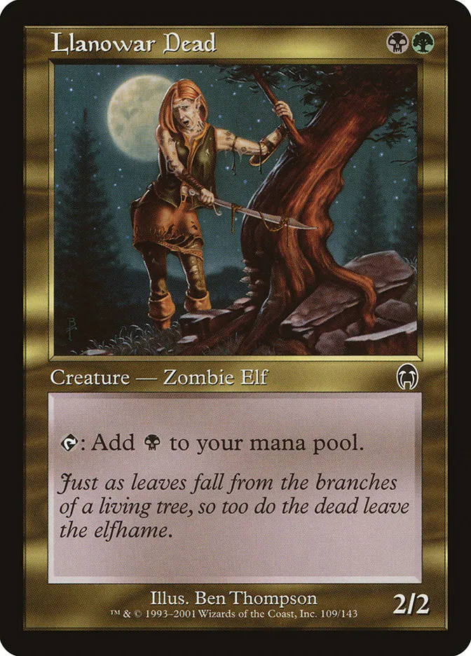 2001 Apocalypse Llanowar Dead common #109 unlisted card image