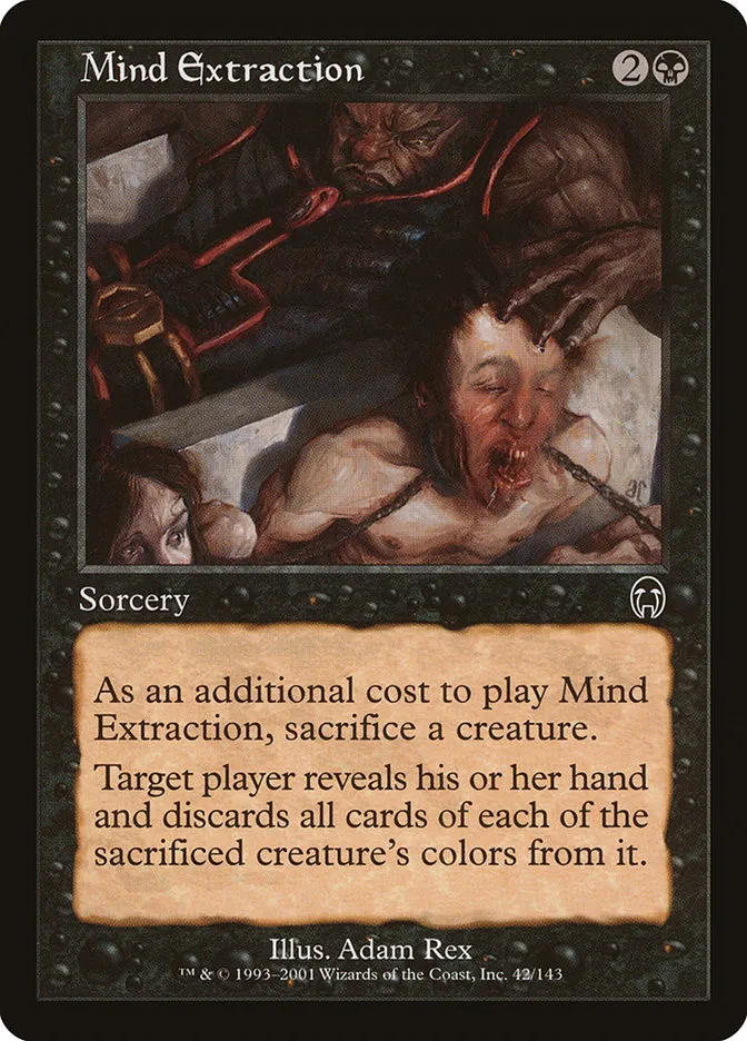 2001 Apocalypse Mind Extraction common #42 unlisted card image