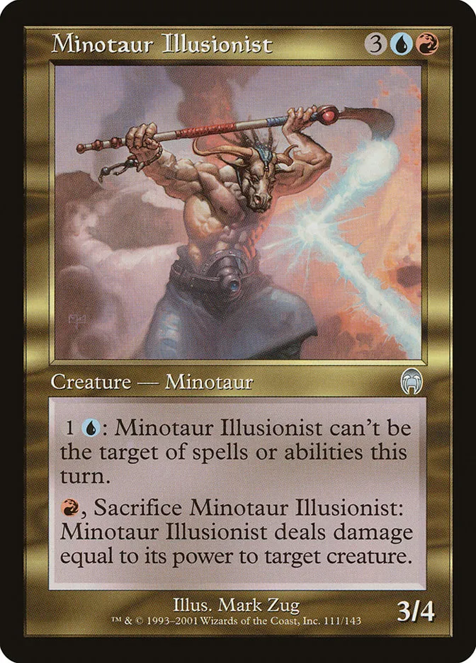 2001 Apocalypse Minotaur Illusionist uncommon #111 unlisted card image