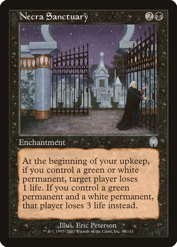 2001 Apocalypse Necra Sanctuary uncommon #45 unlisted card image