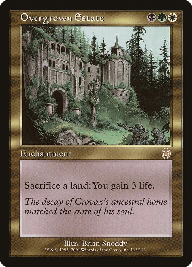 2001 Apocalypse Overgrown Estate rare #113 unlisted card image