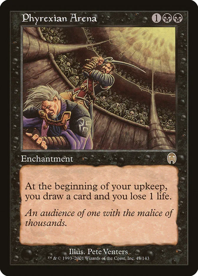 2001 Apocalypse Phyrexian Arena rare #47 unlisted card image