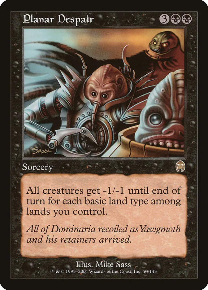 2001 Apocalypse Planar Despair rare #50 unlisted card image