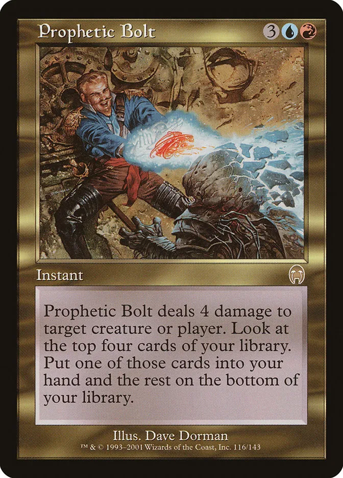 2001 Apocalypse Prophetic Bolt rare #116 unlisted card image