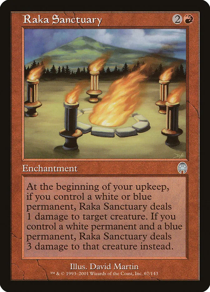 2001 Apocalypse Raka Sanctuary uncommon #67 unlisted card image