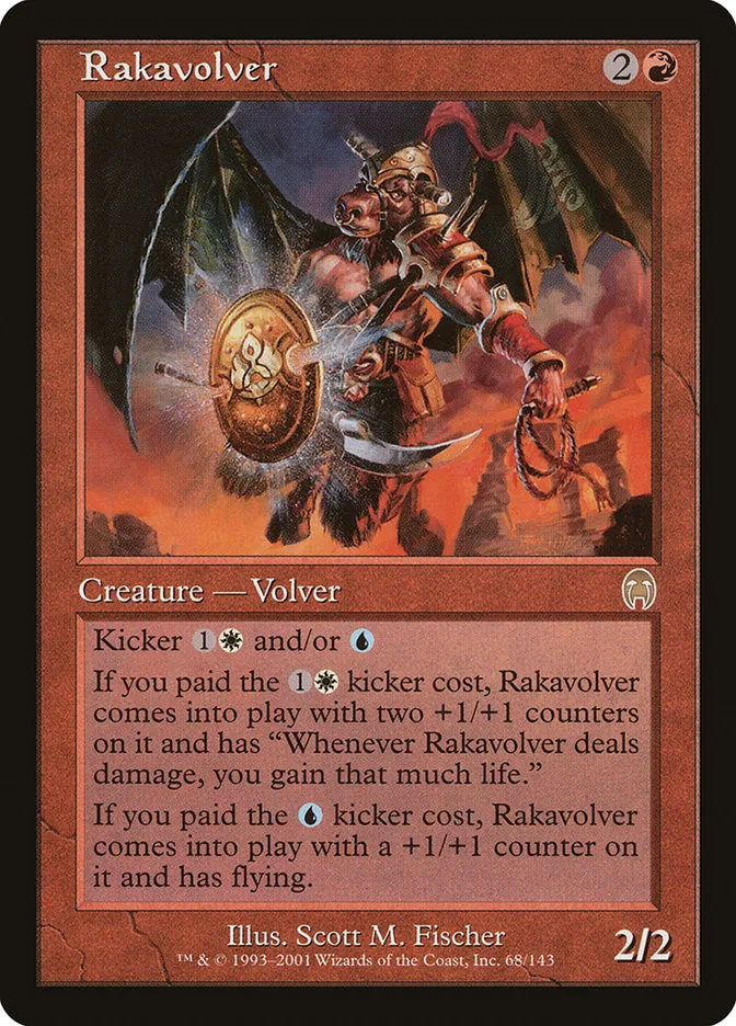 2001 Apocalypse Rakavolver rare #68 unlisted card image