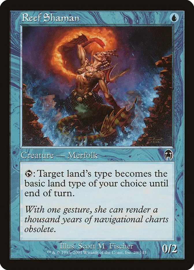2001 Apocalypse Reef Shaman common #29 unlisted card image