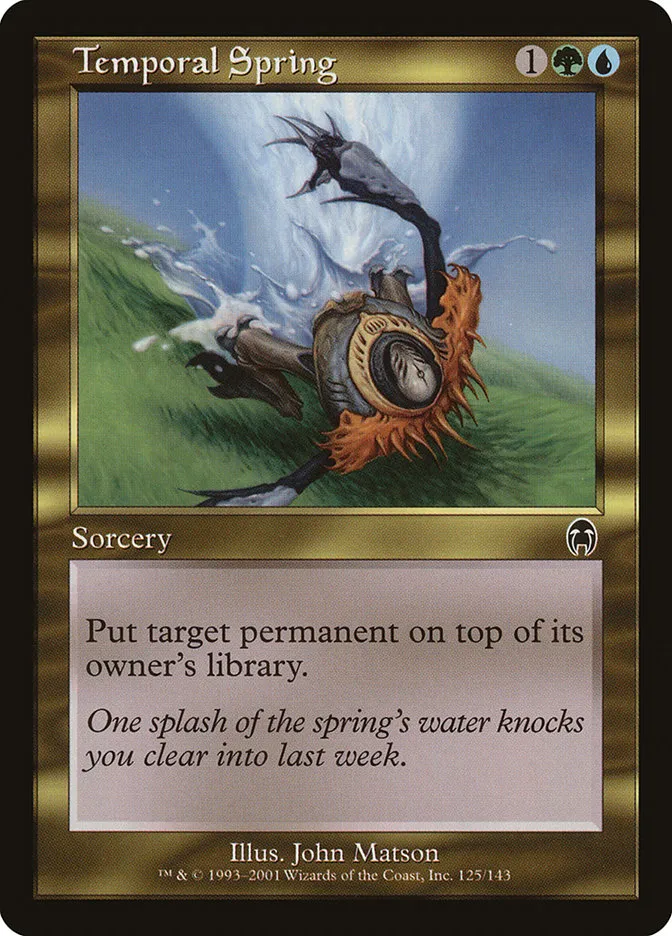 2001 Apocalypse Temporal Spring common #125 unlisted card image