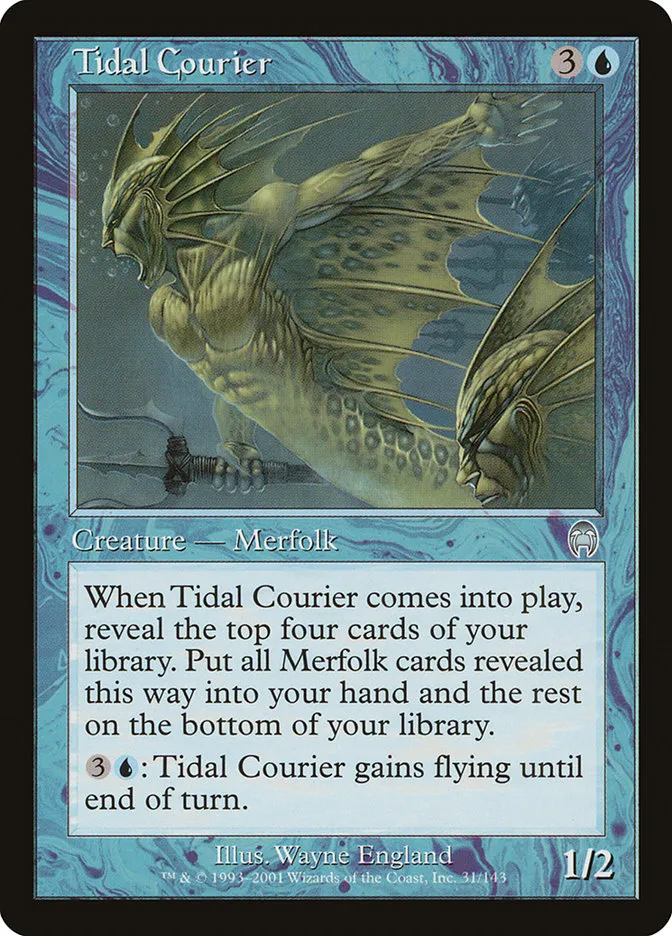 2001 Apocalypse Tidal Courier uncommon #31 unlisted card image