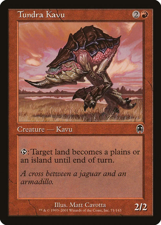2001 Apocalypse Tundra Kavu common #71 unlisted card image