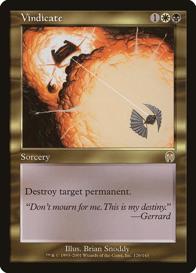 2001 Apocalypse Vindicate rare #126 unlisted card image