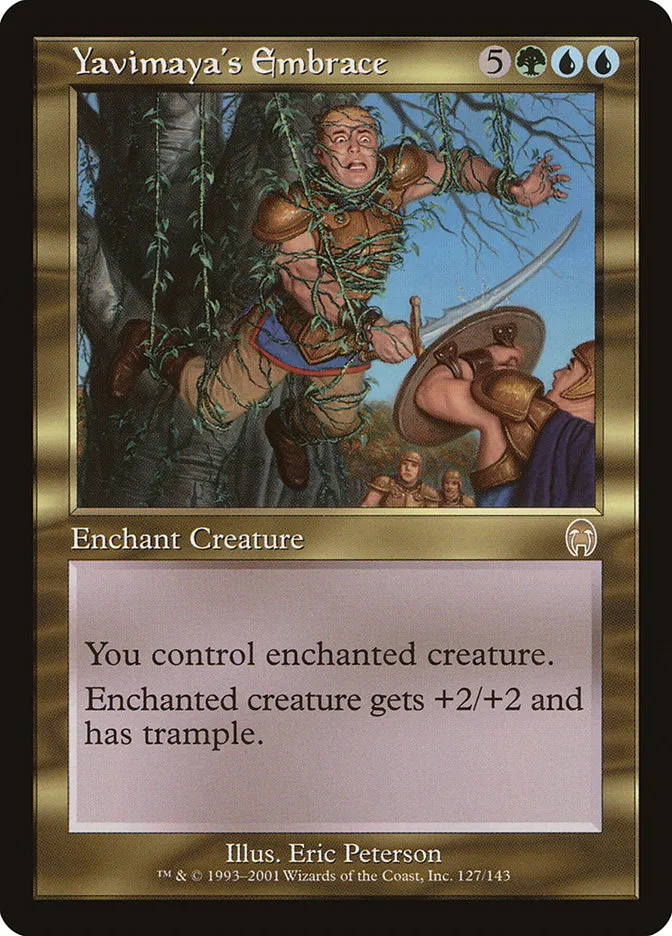 2001 Apocalypse Yavimaya's Embrace rare #127 unlisted card image