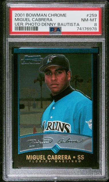 2001 Bowman Chrome Miguel Cabrera #259 card image