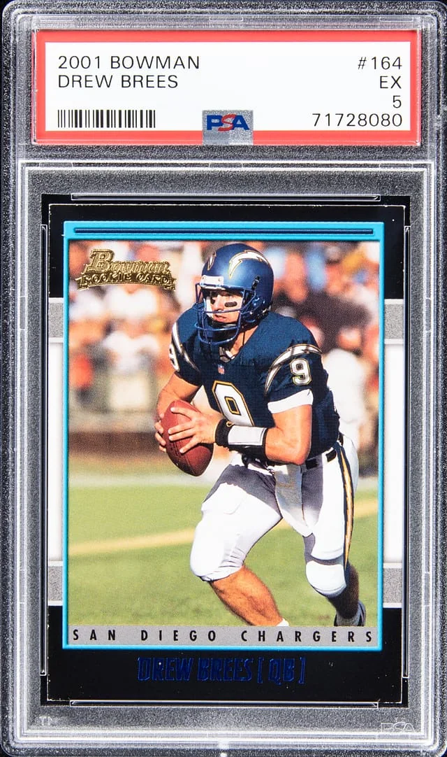 2001 Bowman Drew Brees #164 card image
