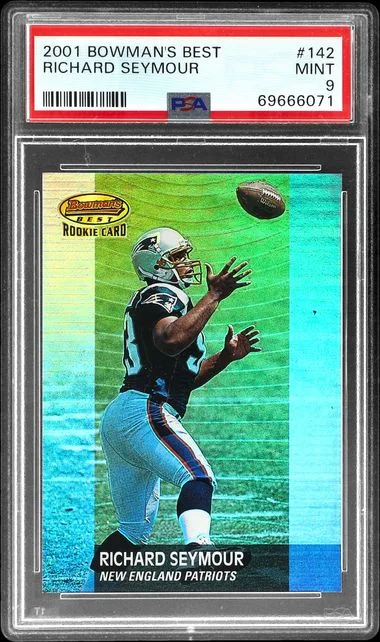 2001 Bowman's Best Richard Seymour #142 card image