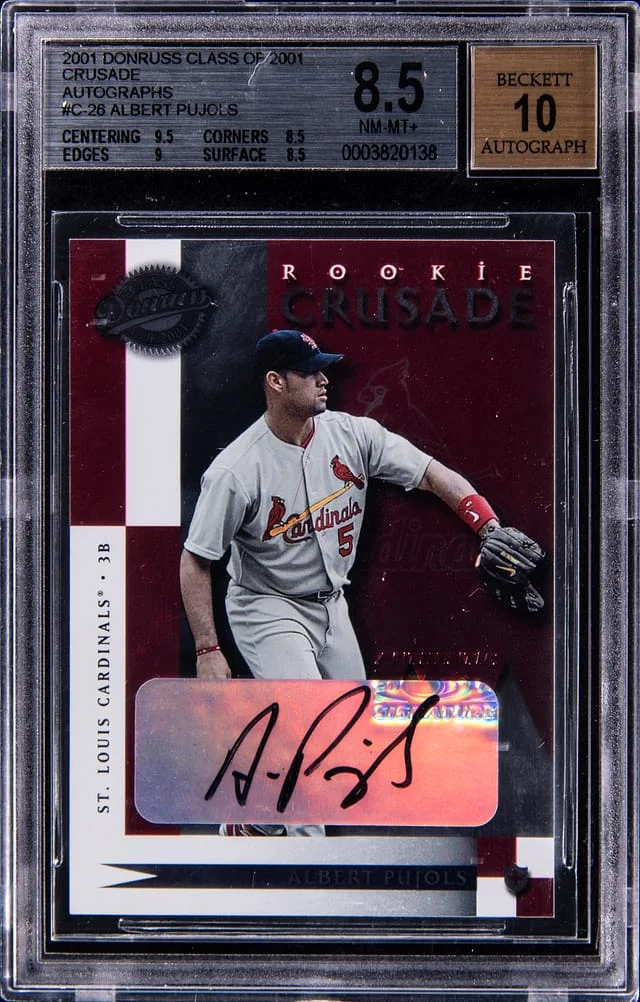 2001 Donruss Albert Pujols Class of 2001 Crusade Autographs #C-26 card image