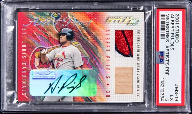 2001 Donruss Albert Pujols Studio Masterstrokes Artist Proof #MS-19 card image