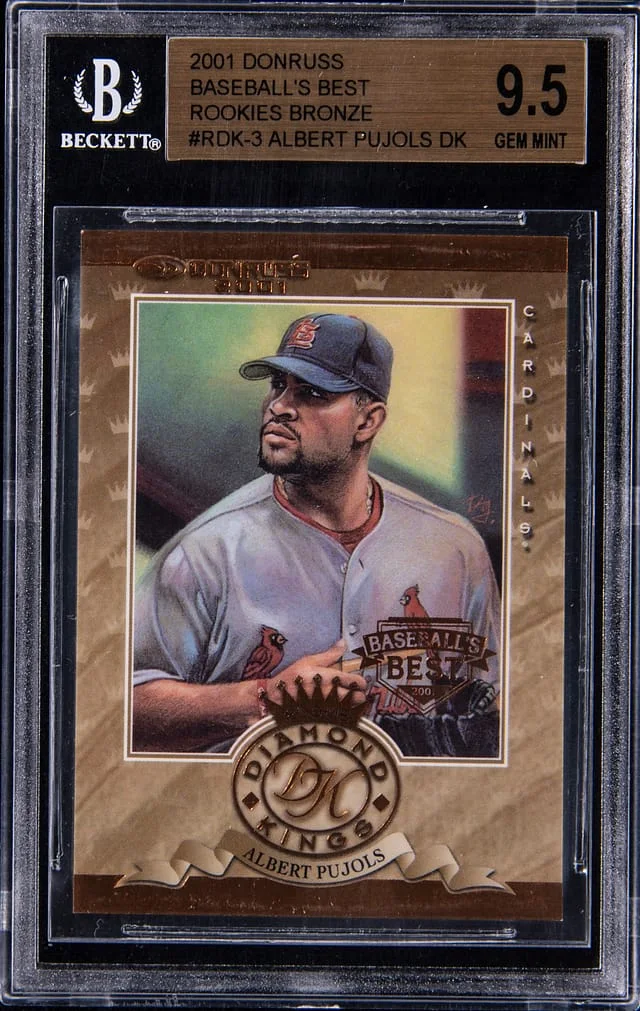 2001 Donruss Albert Pujols Baseballs Best Diamond Kings Bronze #RDK-3 card image