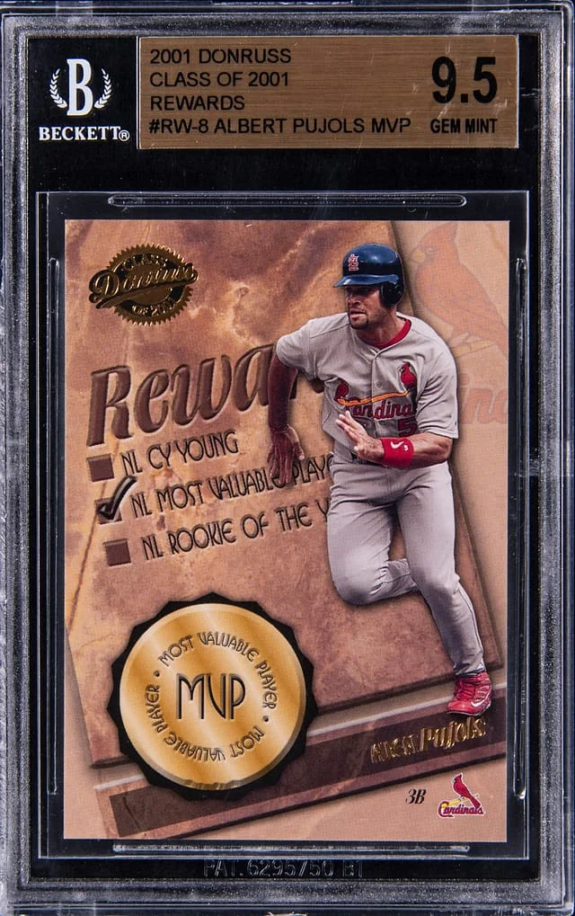 2001 Donruss Albert Pujols Class of 2001 Rewards #RW-8 card image