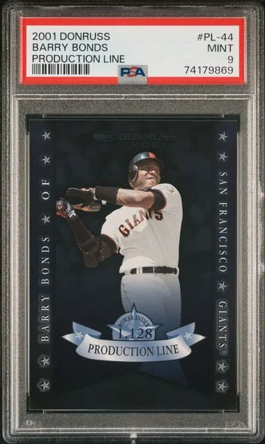 2001 Donruss Barry Bonds Production Line #PL-44 card image