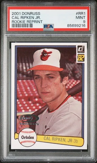 2001 Donruss Cal Ripken Jr. Reprint #RR1 card image