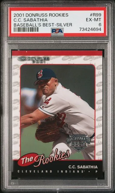 2001 Donruss C.C. Sabathia Rookies Baseball'S Best-Silver #R99 card image