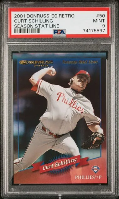 2001 Donruss Curt Schilling 00 Retro #50 card image