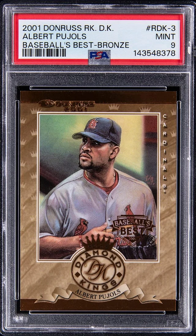 2001 Donruss Diamond Kings Albert Pujols Baseball's Best Bronze #RDK-3 card image