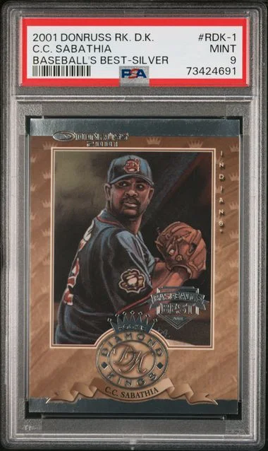 2001 Donruss Diamond Kings C.C. Sabathia Baseball'S Best-Silver #Rdk-1 card image