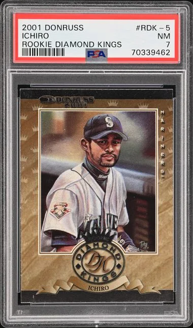 2001 Donruss Diamond Kings Ichiro #RDK-5 card image
