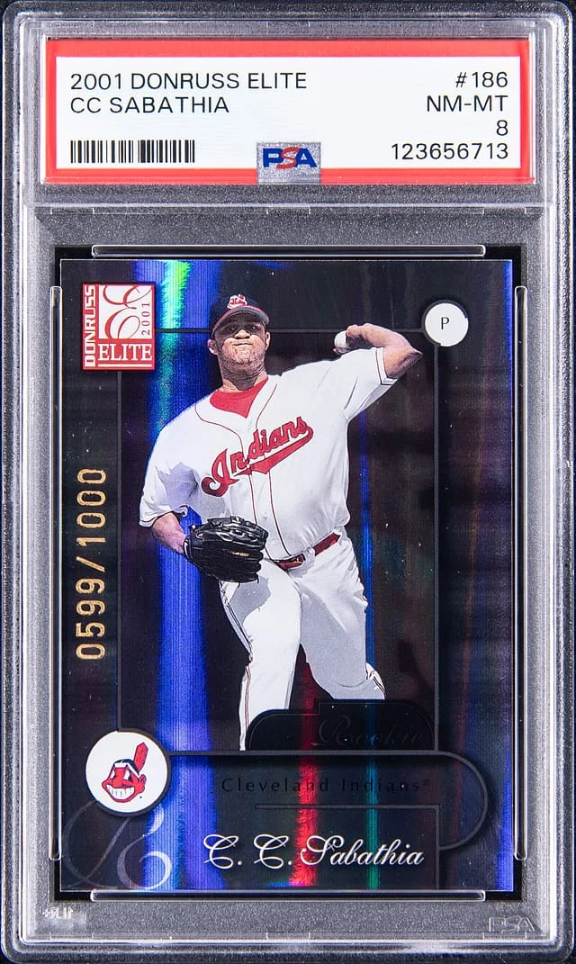 2001 Donruss Elite CC Sabathia #186 card image