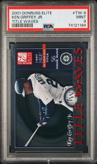 2001 Donruss Elite Ken Griffey Jr. Title Waves #TW-9 card image