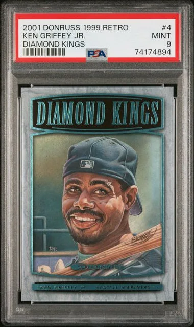 2001 Donruss Ken Griffey Jr. 1999 Retro Diamond Kings #4 card image