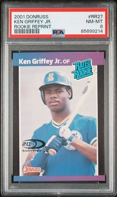 2001 Donruss Ken Griffey Jr. Reprint #RR27 card image