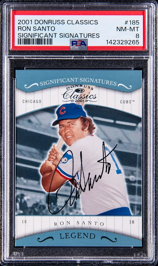 2001 Donruss Ron Santo Classics Significant Signatures #185 card image