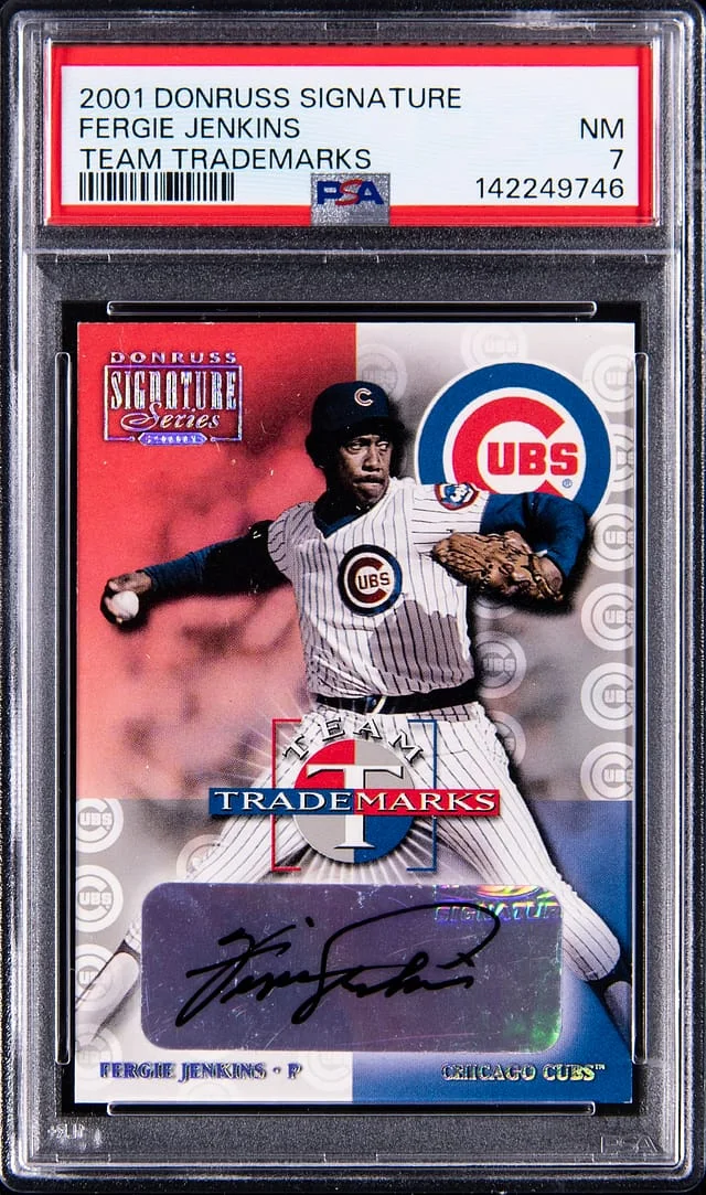 2001 Donruss Signature Team Trademarks Fergie Jenkins #no-number card image